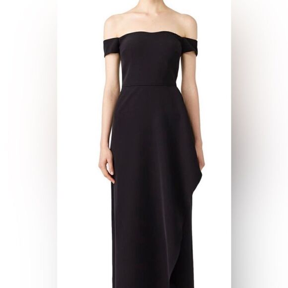 J S Collection Off Shoulder Evening Gown Size 12 - Picture 1 of 6